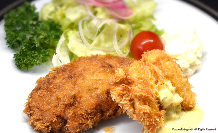 2020年10月5日（月）～10月9日（金） 週替わりランチ「メンチカツとホタテフライセット」 -洋風ダイニング ふじい